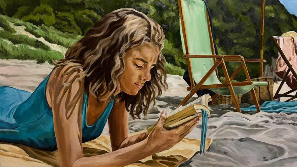 Lenú at the beach, Forio