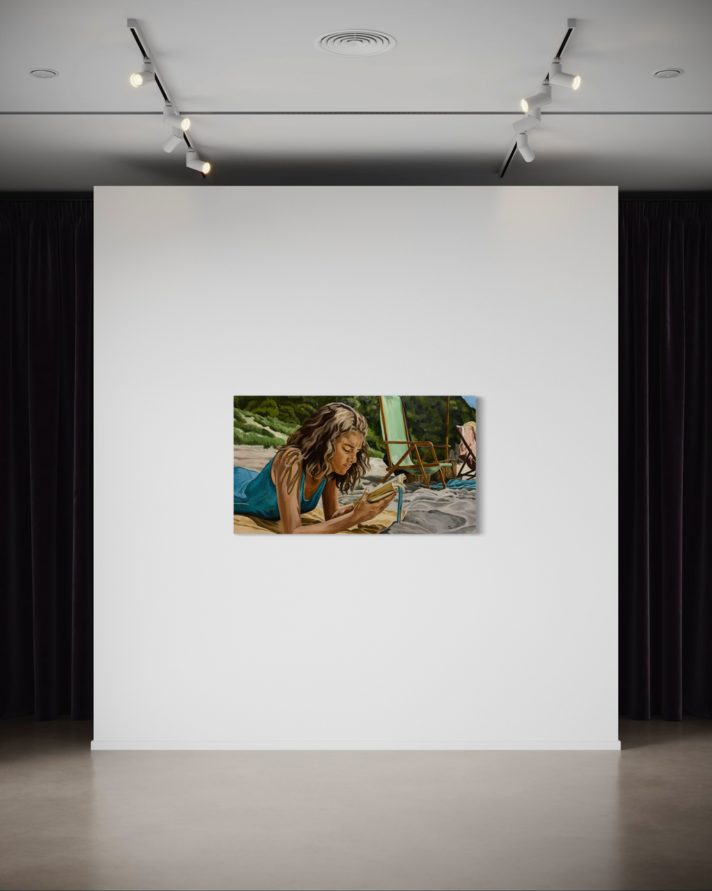 Lenú at the beach, Forio