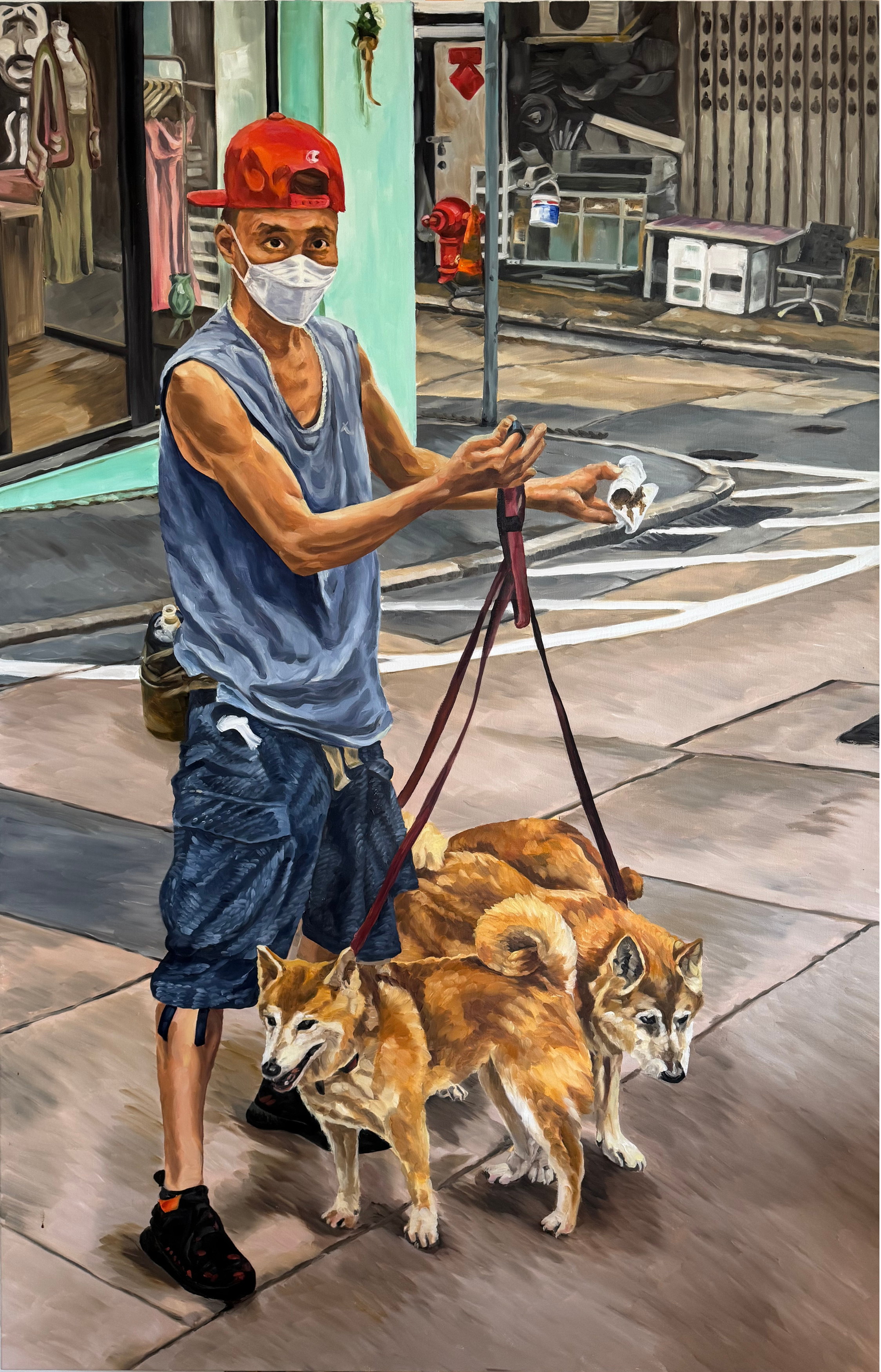 'Excuse me, I’m picking up the poop’