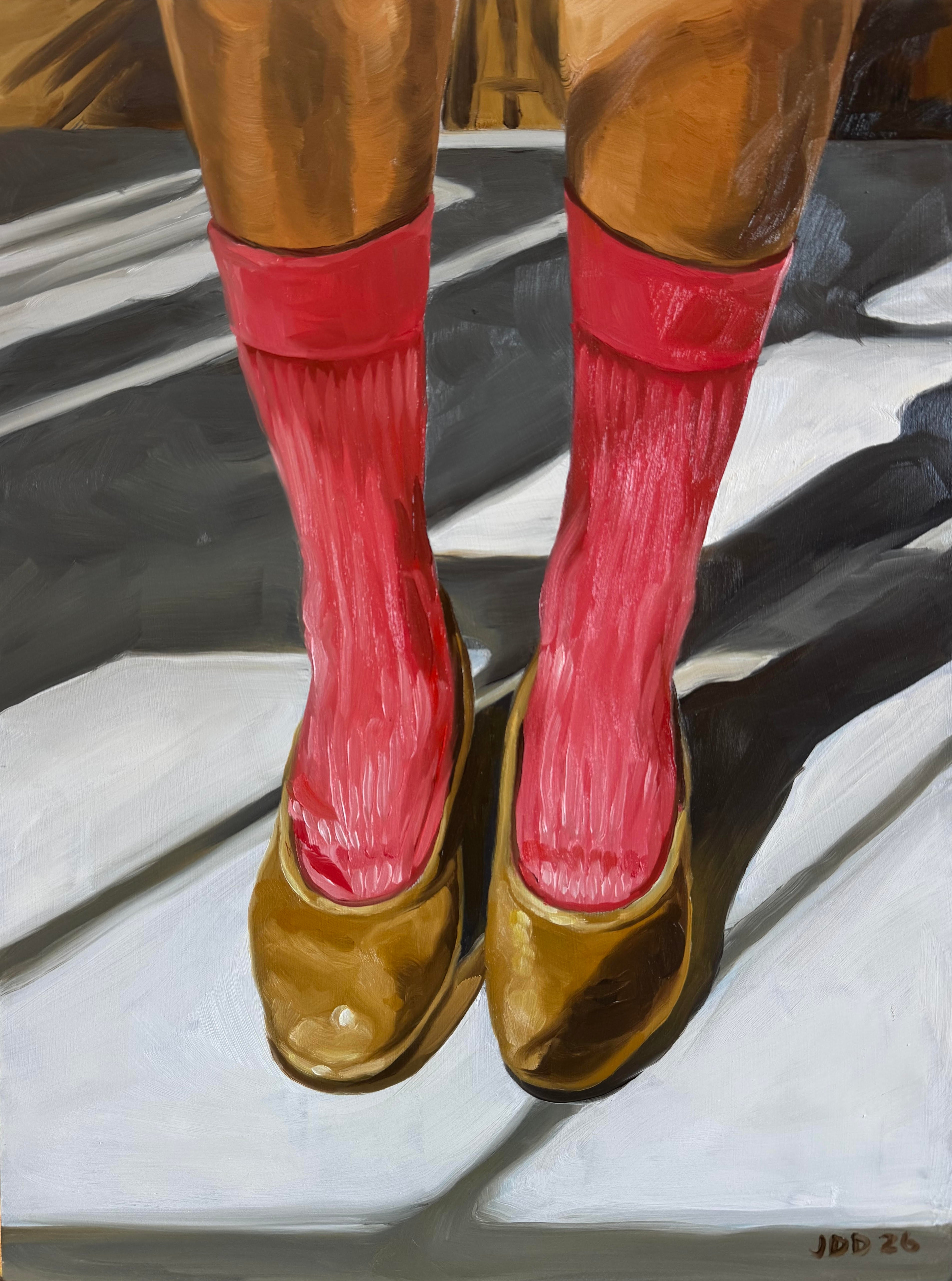 Cadmium Pink Socks